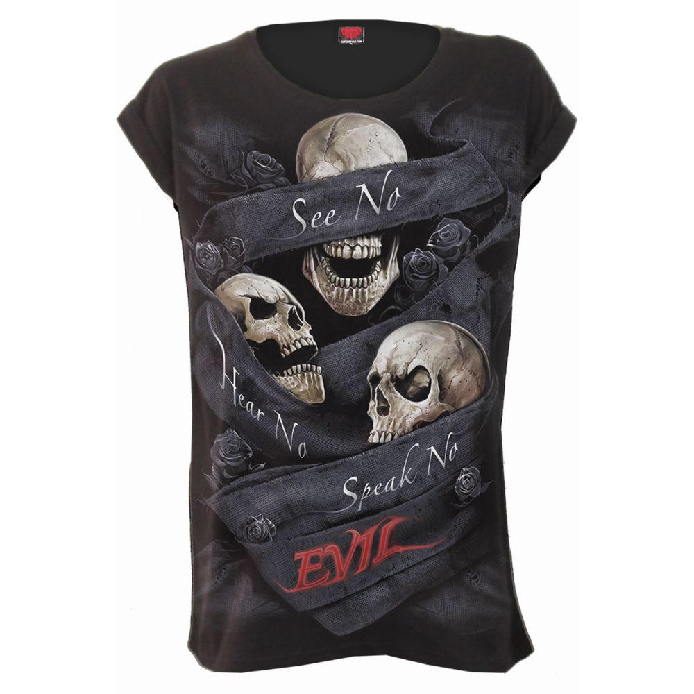 Spiral - SEE NO EVIL Top - Schwarz